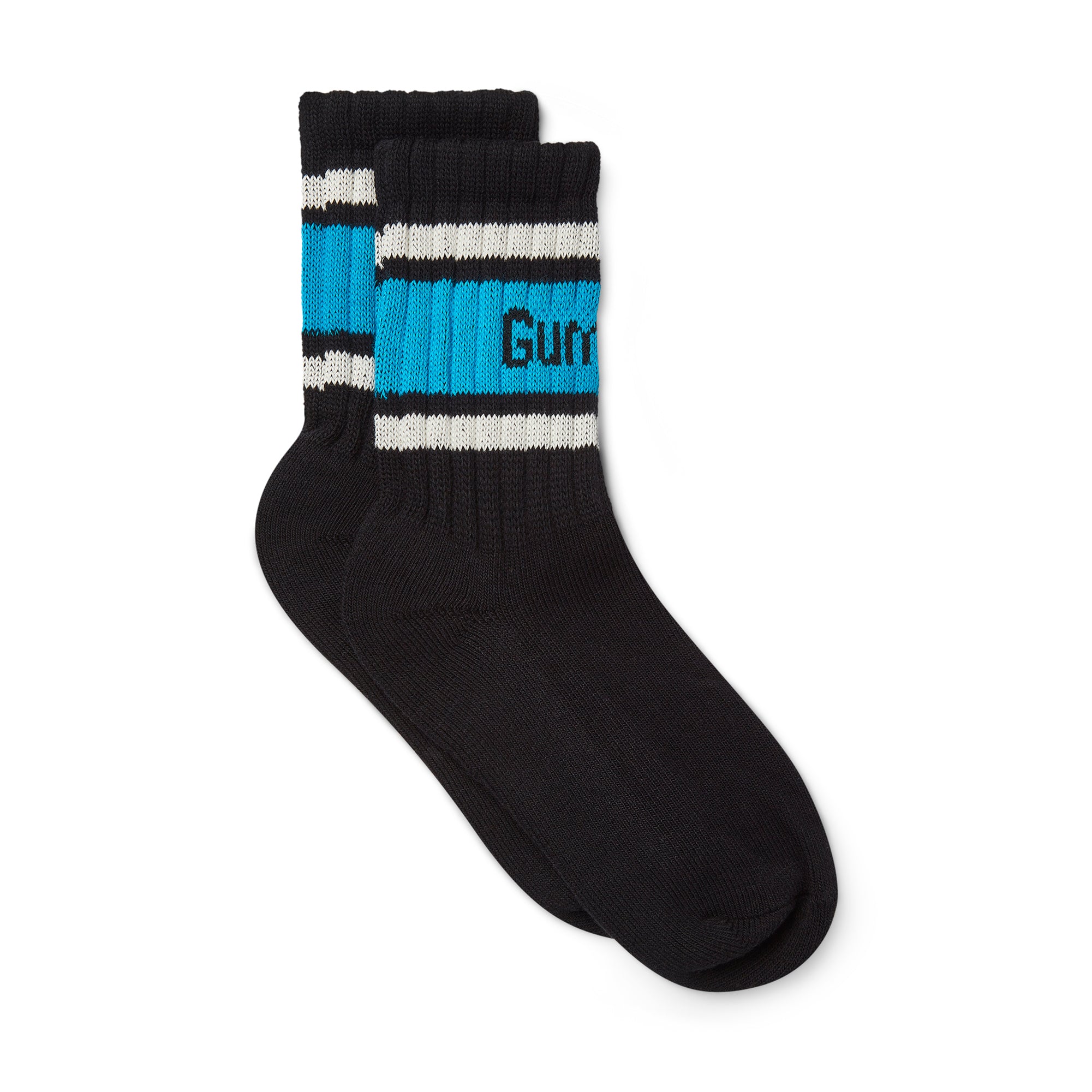 GUM Crew Sock - Women's - Black & Blue - UK6-8 EU39-42