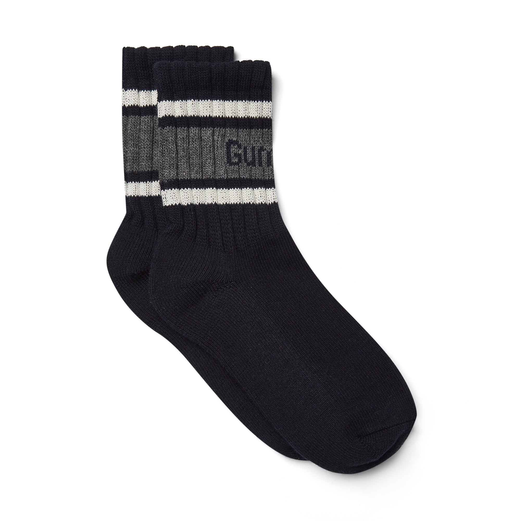 GUM Crew Sock - Men's - Navy & Grey - UK6-8 EU39-42