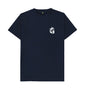 Gumbies G Chest Logo Navy/White - Unisex Organic Cotton T-Shirt